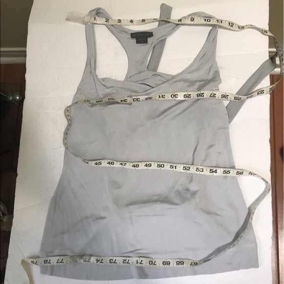 Giorgio Armani A/X Exchange Silk Blend Layed Sleeveless Top Ties Tank Minimalist - Picture 9 of 9